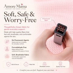 Amore Mama U-Shaped Maternity Pillow for Pregnancy Support